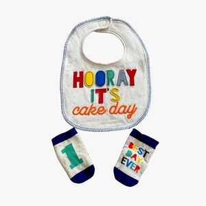 Mud Pie Boys Cake Smashing Set Size 0-12 Months